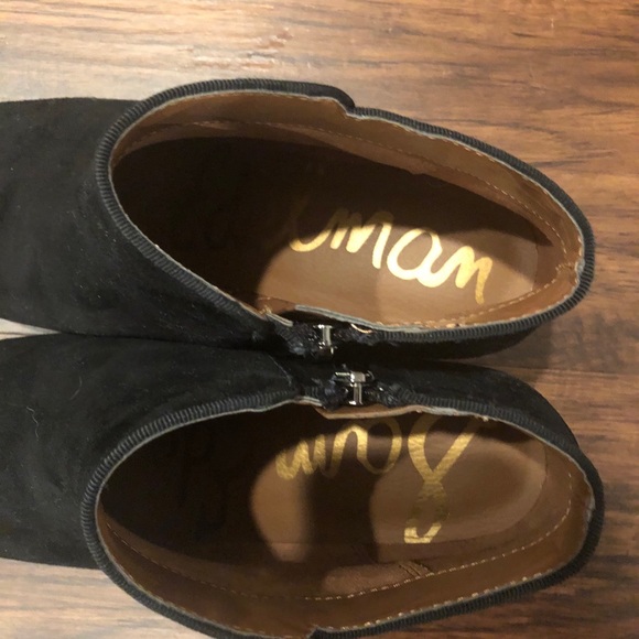 Sam Edelman Black Suede Chelsea Bootie - Picture 4 of 5